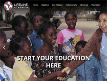 Tablet Screenshot of lifelinetoafrica.org